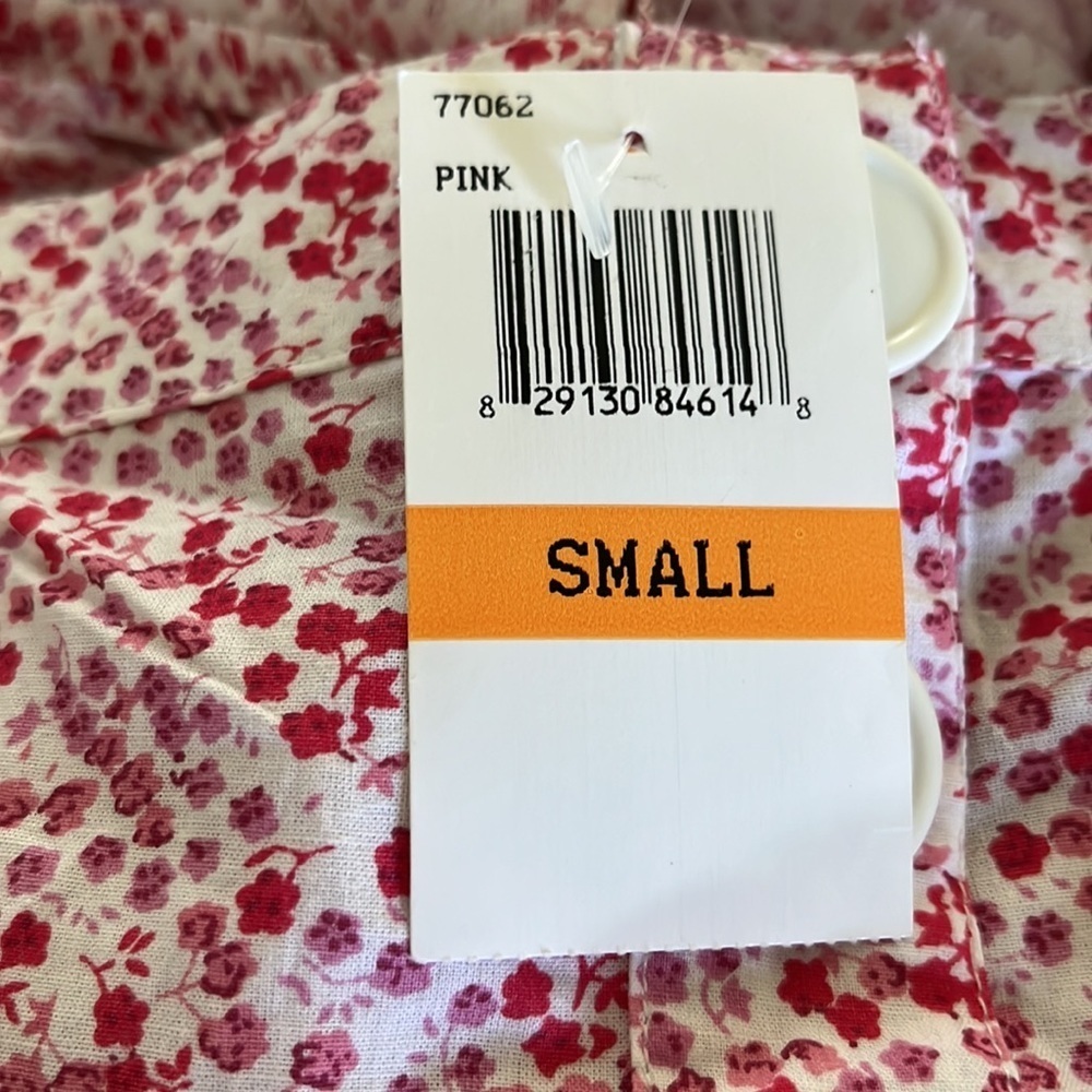 Passport NWT Pink/ Red Floral Print Sun Dress Size S - Picture 13 of 13